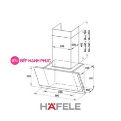 Máy hút mùi Hafele HH-WVS90A - gắn tường 5 Máy hút mùi Hafele HH-WVS90A - gắn tường