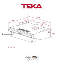 Máy hút mùi Teka C 9420 Cổ Điển 90cm Phím Cơ Bền 9 Máy hút mùi Teka C 9420 Cổ Điển 90cm Phím Cơ Bền