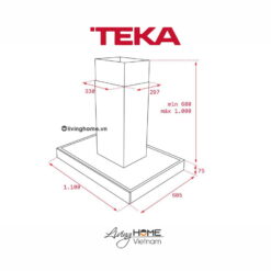 Máy hút mùi Teka DPL ISLAND 1185 đảo sang trọng điều khiển cảm ứng 11 Máy hút mùi Teka DPL ISLAND 1185 đảo sang trọng điều khiển cảm ứng