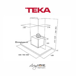 Máy hút mùi Teka DSJ 950 áp tường kim loại cao cấp bền bỉ 7 Máy hút mùi Teka DSJ 950 áp tường kim loại cao cấp bền bỉ
