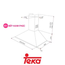 Máy hút mùi đảo Teka Easy DBB 90 7 Máy hút mùi đảo Teka Easy DBB 90