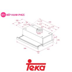 Máy hút mùi đảo Teka Easy TL 6310 7 Máy hút mùi đảo Teka Easy TL 6310