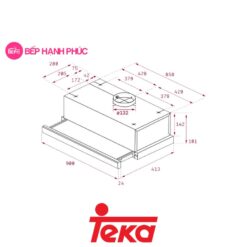 Máy hút mùi đảo Teka Easy TL 9310 2 mức công suất hút 7 Máy hút mùi đảo Teka Easy TL 9310 2 mức công suất hút