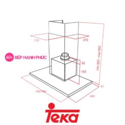 Máy hút mùi đảo Teka Maestro DPL 786 T 11 Máy hút mùi đảo Teka Maestro DPL 786 T