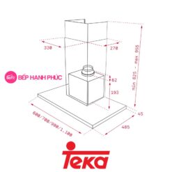 Máy hút mùi đảo Teka Maestro DPL 986 T 8 Máy hút mùi đảo Teka Maestro DPL 986 T