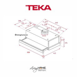 Alternative view of Máy hút mùi Teka TL 6420 âm thiết kế kim loại sang trọng cao cấp