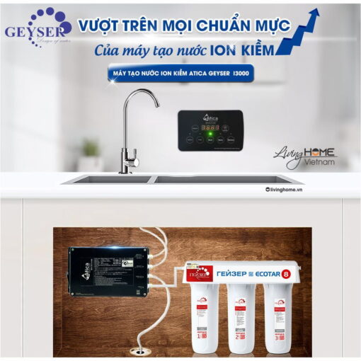 Máy lọc nước ion kiềm Geyser Atica i3000