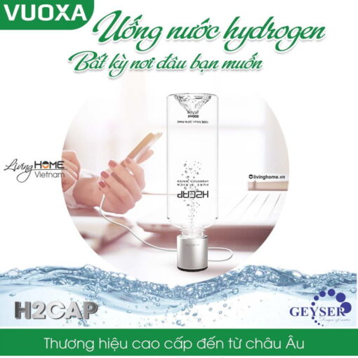 Máy điện giải nước ion kiềm Vuoxa H2Cap plus cầm tay