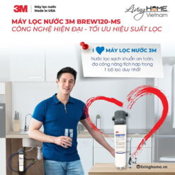 Máy lọc nước lắp dưới bồn rửa 3M BREW120-MS kèm vòi 3M nhập khẩu Mỹ 26 Máy lọc nước lắp dưới bồn rửa 3M BREW120-MS kèm vòi 3M nhập khẩu Mỹ