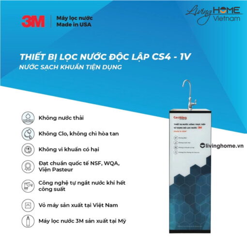 Máy lọc nước nóng lạnh độc lập 3M CS4 1V 94 lít nhập khẩu Mỹ