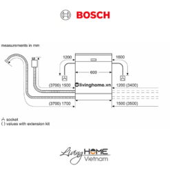 Máy rửa chén Bosch SMV6ZCX42E - Âm toàn phần 60cm 14 bộ 20 Máy rửa chén Bosch SMV6ZCX42E - Âm toàn phần 60cm 14 bộ