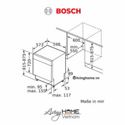 Alternative view of Máy rửa chén Bosch SMU6ECS57E – Bán âm 60cm 14 bộ