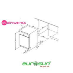 Catalogue Bosch Online - Thương hiệu số 1 Châu Âu 100 Alternative view of Máy rửa bát Eurosun SMS80EU21BT - Âm tủ toàn phần 15 bộ 9 lít nước tiêu thụ