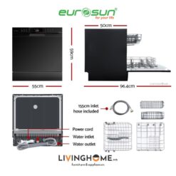 Máy Rửa Chén Bát Eurosun SKS60E08EU Độc Lập 8 Bộ 21 Máy Rửa Chén Bát Eurosun SKS60E08EU Độc Lập 8 Bộ