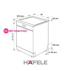 Máy rửa chén Hafele HDW-F60C - Độc lập 15 bộ đồ ăn, 09 lít/ 1 lần rửa 5 Máy rửa chén Hafele HDW-F60C - Độc lập 15 bộ đồ ăn, 09 lít/ 1 lần rửa