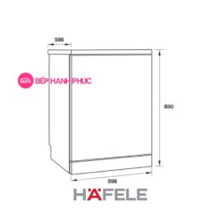 Máy rửa chén netro Hafele HDW-F60F - Độc lập 15 bộ 9 lít/ 1 lần rửa 7 Máy rửa chén netro Hafele HDW-F60F - Độc lập 15 bộ 9 lít/ 1 lần rửa