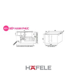 Chậu rửa hafele HDW-SD90A - Kết hợp máy rữa chén 6 bộ đồ ăn, 6,7 lít/ 1 lần rửa 5 Chậu rửa hafele HDW-SD90A - Kết hợp máy rữa chén 6 bộ đồ ăn, 6,7 lít/ 1 lần rửa