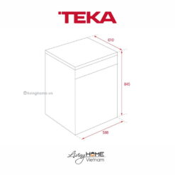 Alternative view of Máy rửa chén Teka LP8 650 SS TTH độc lập đa năng 13 bộ chén dĩa