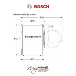 Máy sấy Bosch WTN84201MY - Tụ hơi 14 chương trình 8KG 19 Máy sấy Bosch WTN84201MY - Tụ hơi 14 chương trình 8KG