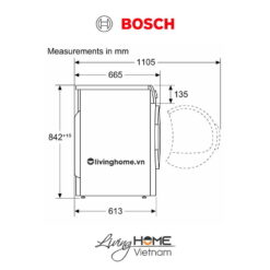 Máy sấy Bosch WTW85400SG - Tụ hơi với bơm nhiệt 14 chương trình 9KG 19 Máy sấy Bosch WTW85400SG - Tụ hơi với bơm nhiệt 14 chương trình 9KG