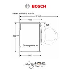 Máy sấy Bosch WTX87MH0SG - Tụ hơi với bơm nhiệt 14 chương trình kết nối Home Connect 9KG 21 Máy sấy Bosch WTX87MH0SG - Tụ hơi với bơm nhiệt 14 chương trình kết nối Home Connect 9KG