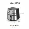 Nồi chiên không dầu Klarstein KL-AERO VITAL Công suất 1700W - 5,4 Lít 1 Nồi chiên không dầu Klarstein KL-AERO VITAL Công suất 1700W - 5,4 Lít