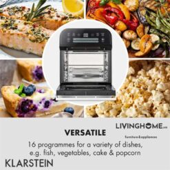 Nồi chiên không dầu Klarstein KL-AEROVITAL CUBE màu đen với công suất 1600W - 12 Lít 14 Nồi chiên không dầu Klarstein KL-AEROVITAL CUBE màu đen với công suất 1600W - 12 Lít