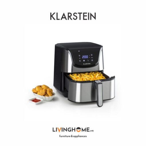 Nồi chiên không dầu Klarstein KL-DELUXE màn hình cảm ứng LCD với 8 chương trình cài đặt sẵn