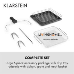 Nồi chiên Klarstein KL-Aerovital Easy Touch dung tích 14L- 16 chương trình nấu nướng đa dạng