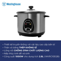 Catalogue Blanco Online - Thương hiệu đến từ Đức 46 Alternative view of Nồi Cơm Điện Thép Không Gỉ 2.8l Westinghouse WKRC10D28