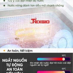 Máy Rửa Chén Bát Công Nghiệp Texgio Ultrasonic TGU-1500XS 9 Máy Rửa Chén Bát Công Nghiệp Texgio Ultrasonic TGU-1500XS