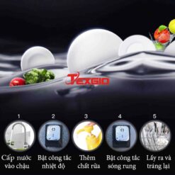 Máy Rửa Chén Bát Công Nghiệp Texgio Ultrasonic TGU-800SS