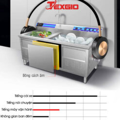 Alternative view of Máy Rửa Chén Bát Công Nghiệp Texgio Ultrasonic TGU-800XS