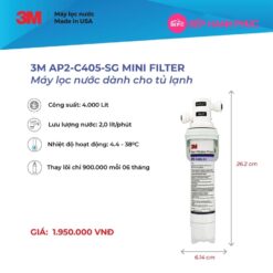 Thiết bị lọc nước cho tủ lạnh 3M AP2-C045-SG MINI FILTER - Nhập khẩu Mỹ 10 Thiết bị lọc nước cho tủ lạnh 3M AP2-C045-SG MINI FILTER - Nhập khẩu Mỹ