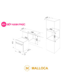 Alternative view of Tủ bảo quản rượu Malloca MWC-24CP - Âm tủ 56 lít