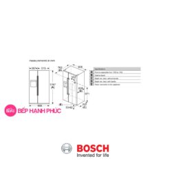 Tủ lạnh Bosch KAG93AIEPG - 560 lít 2 cánh SBS 7 Tủ lạnh Bosch KAG93AIEPG - 560 lít 2 cánh SBS