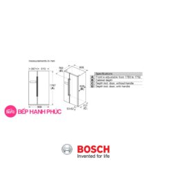 Tủ lạnh Bosch KAN93VIFPG - 580 lít 2 cánh SBS 9 Tủ lạnh Bosch KAN93VIFPG - 580 lít 2 cánh SBS