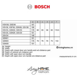 Tủ lạnh Bosch GSN36VI3P - 1 cánh độc lập 255 lít 11 Tủ lạnh Bosch GSN36VI3P - 1 cánh độc lập 255 lít
