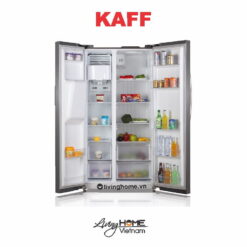 Alternative view of Tủ lạnh Kaff KF-SBS600GLASS Side By Side mặt kính 2 cánh hiện đại