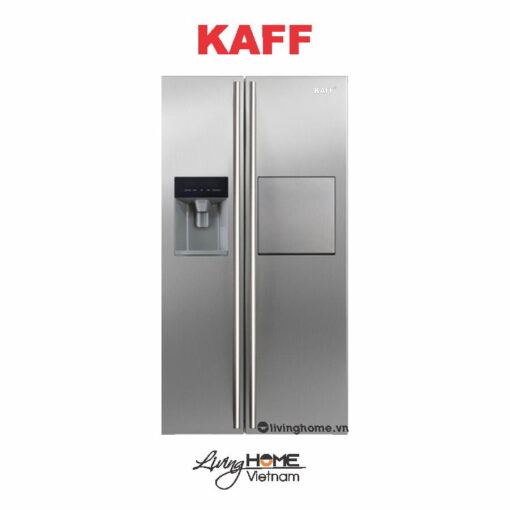 Tủ lạnh Kaff KF-BCD606MBR Side By Side 2 cánh inox siêu bền