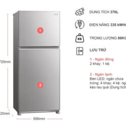 Alternative view of Tủ Lạnh Mitsubishi Electric Inverter 376 Lít MR-FX47EN-GSL-V