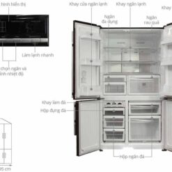 Alternative view of Tủ lạnh Mitsubishi Electric MR-L72EH-BRW-V