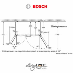 Tủ lạnh Bosch KAD92HI31 - side by side 636 lít kết nối Home Connect 24 Tủ lạnh Bosch KAD92HI31 - side by side 636 lít kết nối Home Connect