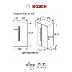 Tủ lạnh Bosch KAN93VIFPG - side by side 580 lít 27 Tủ lạnh Bosch KAN93VIFPG - side by side 580 lít