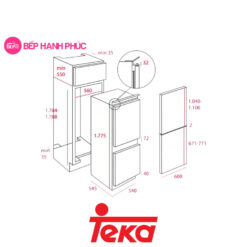 Tủ Lạnh Teka Maestro CI3 350 NF 275L 9 Tủ Lạnh Teka Maestro CI3 350 NF 275L