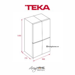 Tủ lạnh Teka RMF 77920 EU SS 4 cánh đứng độc lập dung tích 648lít 10 Tủ lạnh Teka RMF 77920 EU SS 4 cánh đứng độc lập dung tích 648lít