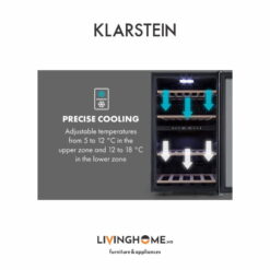 Tủ rượu vang Klarstein KL-VINAMOUR 45DUO nhập khẩu Đức 12 Tủ rượu vang Klarstein KL-VINAMOUR 45DUO nhập khẩu Đức