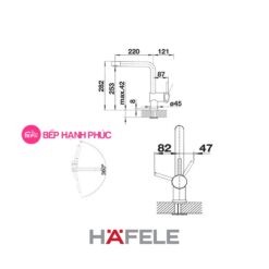 Alternative view of Vòi bếp Hafele BLANCOLINUS-S - Vòi nóng/ lạnh