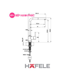 Alternative view of Vòi bếp Hafele HT19-CH1P319 - Vòi nóng/lạnh