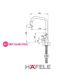 Vòi bếp Hafele hydros HT20-CH1P241 - Vòi nóng lạnh 6 Vòi bếp Hafele hydros HT20-CH1P241 - Vòi nóng lạnh